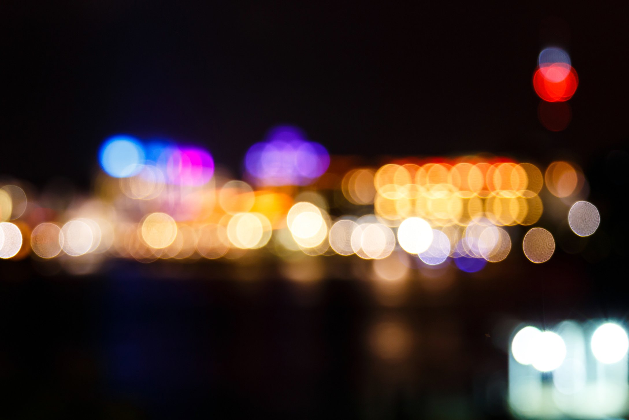 bokeh  city lights background